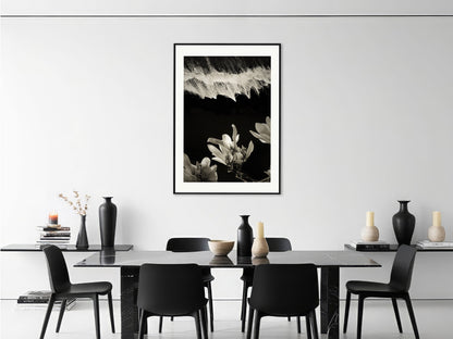 Soulscapes 6 by Andrea Christl, black-and-white art photography of calming nature, framed with passe-partout.